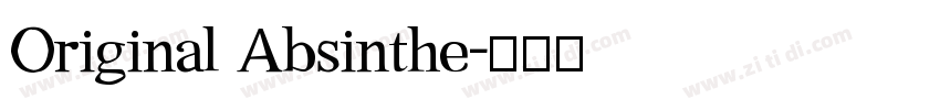 Original Absinthe字体转换